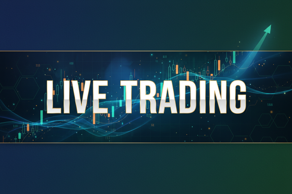 I need a LIVE TRADING title image that will fit in this location